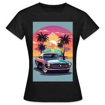 Muscle-Car - Frauen T-Shirt - Schwarz - Vorne - AI Model Female 172 dark (172cm)