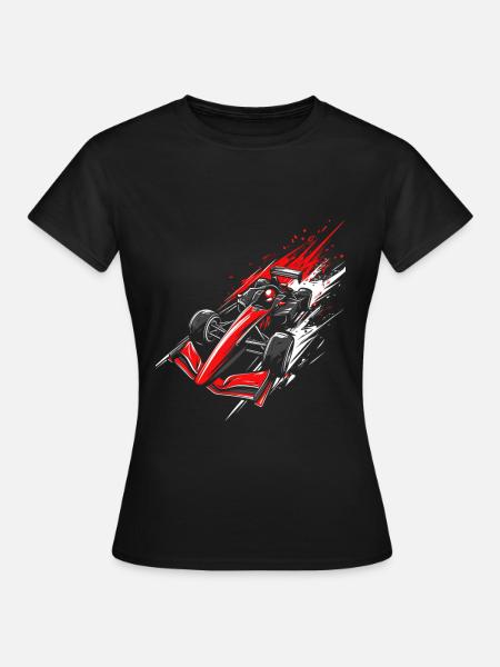 Formel-Rennwagen | High-Speed-Racing-Artwork - Frauen T-Shirt - Schwarz