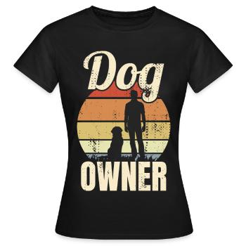 Hundehalter - Frauen T-Shirt - Schwarz - Vorne - AI Model Female 172 dark (172cm)