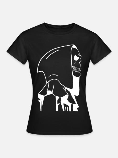 Tod im Profil - Frauen T-Shirt - Schwarz