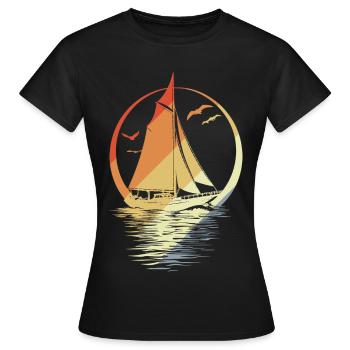 Voile Look Vintage - T-shirt Femme - noir - Devant - AI Model Female 172 dark (172cm)