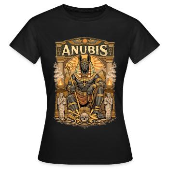 Thron von Anubis - Frauen T-Shirt - Schwarz - Vorne - AI Model Female 172 dark (172cm)