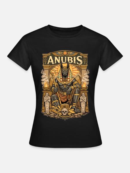 Thron von Anubis - Frauen T-Shirt - Schwarz