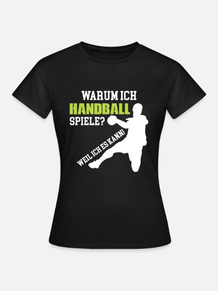 Handballer - Frauen T-Shirt - Schwarz