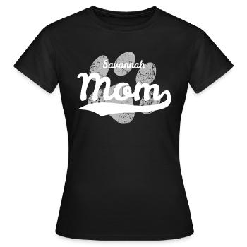 Savannah Mom - Women's T-Shirt - black - Front - AI Model Female 172 dark (172cm)