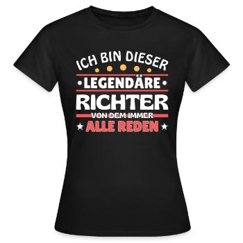 Je suis ce juge légendaire - T-shirt Femme - noir - Devant - AI Model Female 172 dark (172cm)