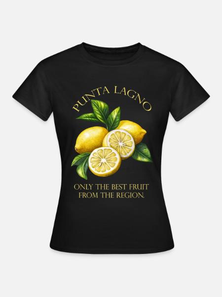 Punta Lagno Lemon - Frauen T-Shirt - Schwarz