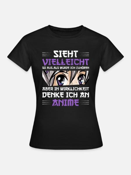 Anime Manga Otaku - Frauen T-Shirt - Schwarz