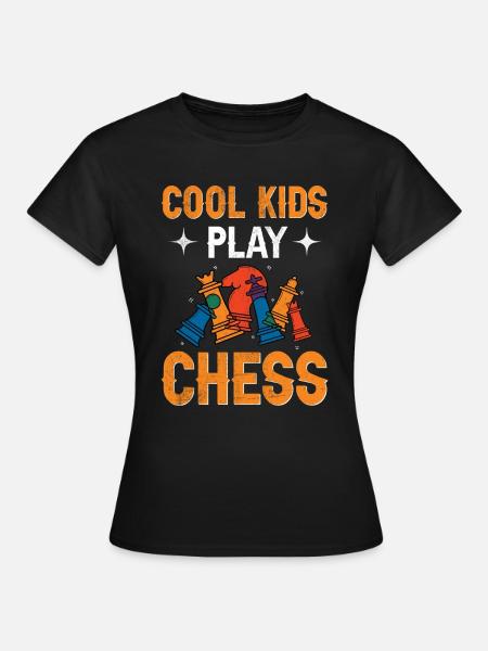 Jeu d’échecs Enfants Échecs - T-shirt Femme - noir