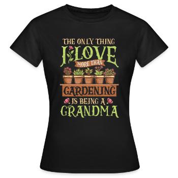 Gärtnerin Oma Garten - Frauen T-Shirt - Schwarz - Vorne - AI Model Female 172 dark (172cm)