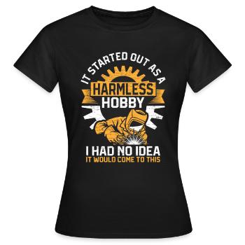 Schweißen Schweißer - Frauen T-Shirt - Schwarz - Vorne - AI Model Female 172 dark (172cm)