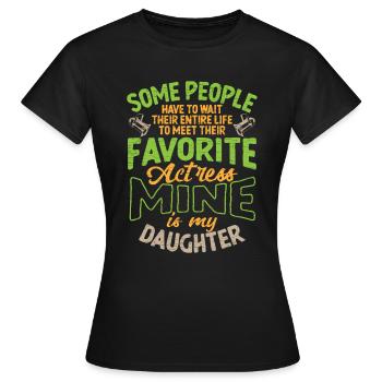 Schauspielerin Theater Geschenk - Frauen T-Shirt - Schwarz - Vorne - AI Model Female 172 dark (172cm)