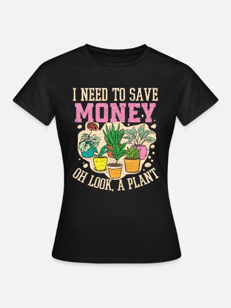 Pflanze Geschenk Pflanzenliebhaber Garten Botanik - Frauen T-Shirt - Schwarz