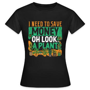 Pflanze Geschenk Botanik Botaniker Gärtner - Frauen T-Shirt - Schwarz - Vorne - AI Model Female 172 dark (172cm)