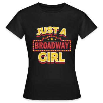 Broadway Musical Theater - Frauen T-Shirt - Schwarz - Vorne - AI Model Female 172 dark (172cm)