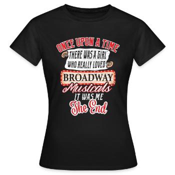 Broadway Musical Theater - Frauen T-Shirt - Schwarz - Vorne - AI Model Female 172 dark (172cm)