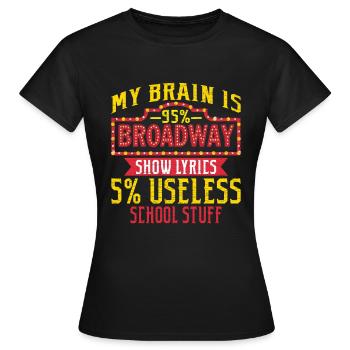Broadway Theater Schaupieler Musical - Frauen T-Shirt - Schwarz - Vorne - AI Model Female 172 dark (172cm)