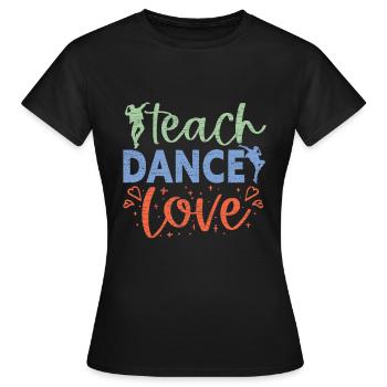 Tänzer Tanzlehrer - Frauen T-Shirt - Schwarz - Vorne - AI Model Female 172 dark (172cm)