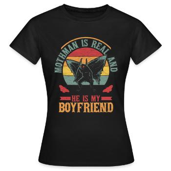 Kryptozoologie Mothman - Frauen T-Shirt - Schwarz - Vorne - AI Model Female 172 dark (172cm)