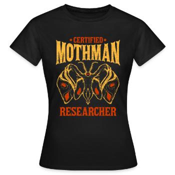 Kryptozoologie Mothman - Frauen T-Shirt - Schwarz - Vorne - AI Model Female 172 dark (172cm)