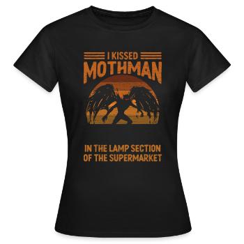 Kryptozoologie Mothman Kryptide - Frauen T-Shirt - Schwarz - Vorne - AI Model Female 172 dark (172cm)