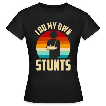 Armverletzung Geschenk Extremsport - Frauen T-Shirt - Schwarz - Vorne - AI Model Female 172 dark (172cm)