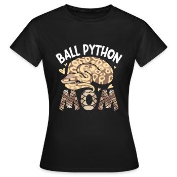 Königspython Schlange Ball Python Geschenk - Frauen T-Shirt - Schwarz - Vorne - AI Model Female 172 dark (172cm)