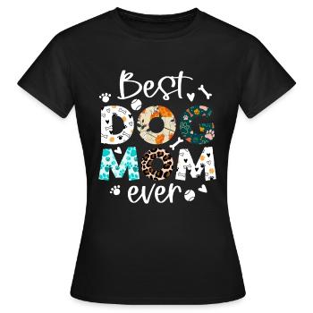 Hundebesitzerin Hundehalterin Damen Hundeliebhaber - Frauen T-Shirt - Schwarz - Vorne - AI Model Female 172 dark (172cm)