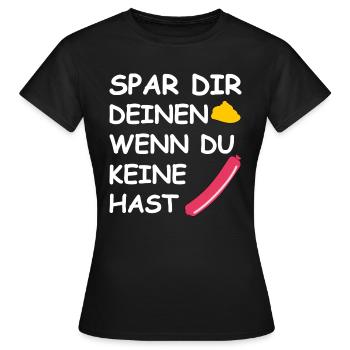 Conservez votre moutarde - T-shirt Femme - noir - Devant - AI Model Female 172 dark (172cm)