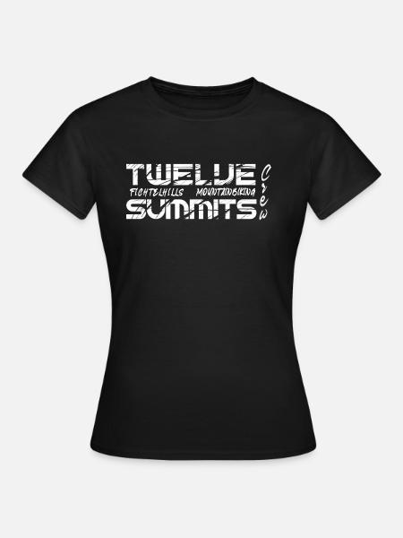 équipage des douze sommets à vélo Fichtelgebirge - T-shirt Femme - noir