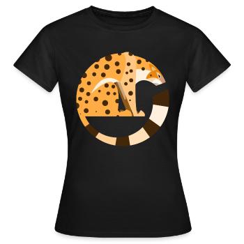 Leopard - Women's T-Shirt - black - Front - AI Model Female 172 dark (172cm)