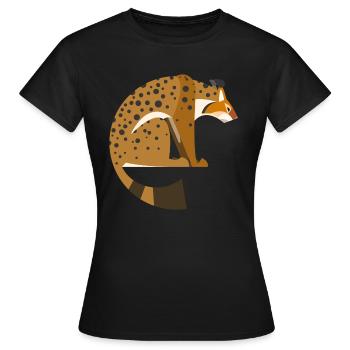 Lynx - T-shirt Femme - noir - Devant - AI Model Female 172 dark (172cm)