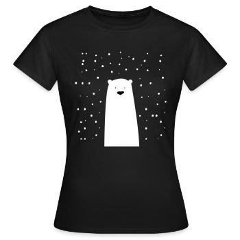 icebear - T-shirt Femme - noir - Devant - AI Model Female 172 dark (172cm)
