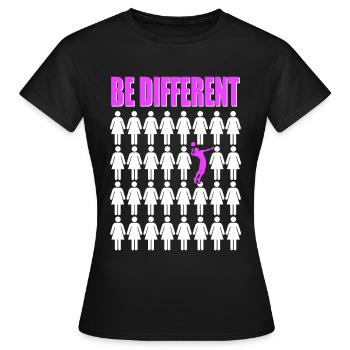 Volley-ball - T-shirt Femme - noir - Devant - AI Model Female 172 dark (172cm)