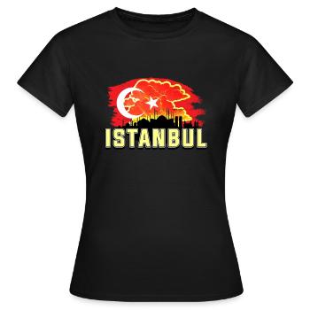 Istanbul - T-shirt Femme - noir - Devant - AI Model Female 172 dark (172cm)