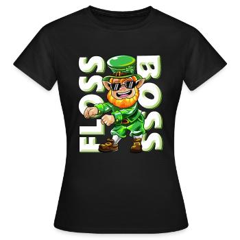 Float Boss Goblin Dancing St Patricks Day Gift - T-shirt Femme - noir - Devant - AI Model Female 172 dark (172cm)