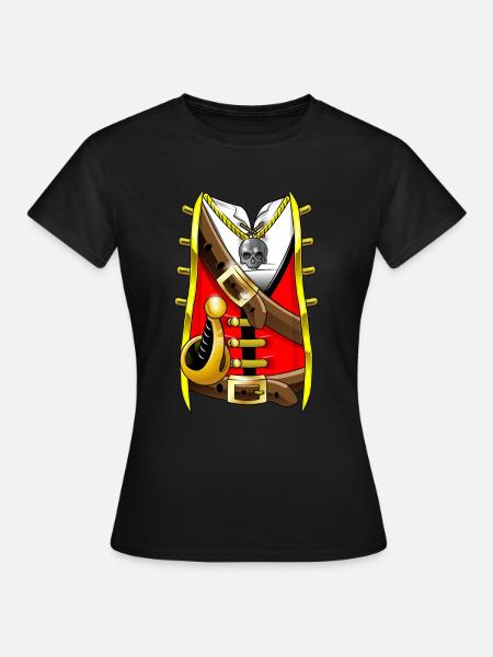 Costume de pirate Carnaval Carnaval Carnaval Carnaval - T-shirt Femme - noir