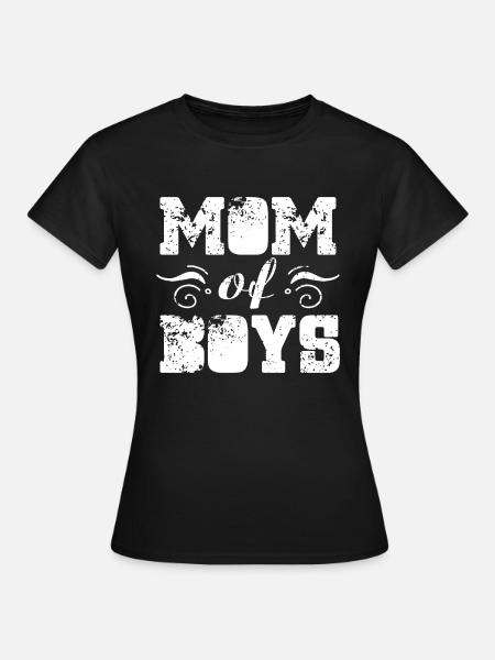 Mutter des Jungen-Shirts - Frauen T-Shirt - Schwarz