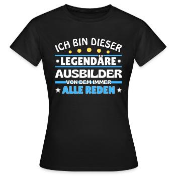 Ich bin dieser legendäre Dozent - Frauen T-Shirt - Schwarz - Vorne - AI Model Female 172 dark (172cm)