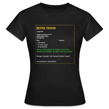 Legendärer Bester Freund Kumpel Legendär Held PC - Frauen T-Shirt - Schwarz - Vorne - AI Model Female 172 dark (172cm)