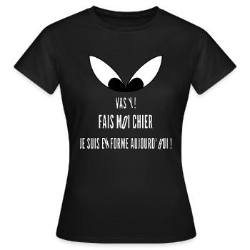 Je Suis En Forme - T-shirt Femme - noir - Devant - AI Model Female 172 dark (172cm)
