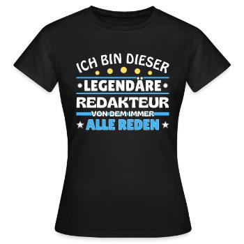 Ich bin dieser legendäre Dozent - Frauen T-Shirt - Schwarz - Vorne - AI Model Female 172 dark (172cm)