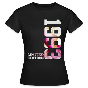33. GEBURTSTAG 33 JAHRE LIMITED EDITION 1993 - Frauen T-Shirt - Schwarz - Vorne - AI Model Female 172 dark (172cm)
