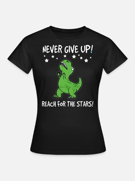 trex - Frauen T-Shirt - Schwarz