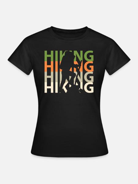 Wanderung - Frauen T-Shirt - Schwarz