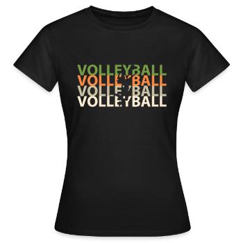 Volleyball player volleyball player - Women's T-Shirt - black - Front - AI Model Female 172 dark (172cm)