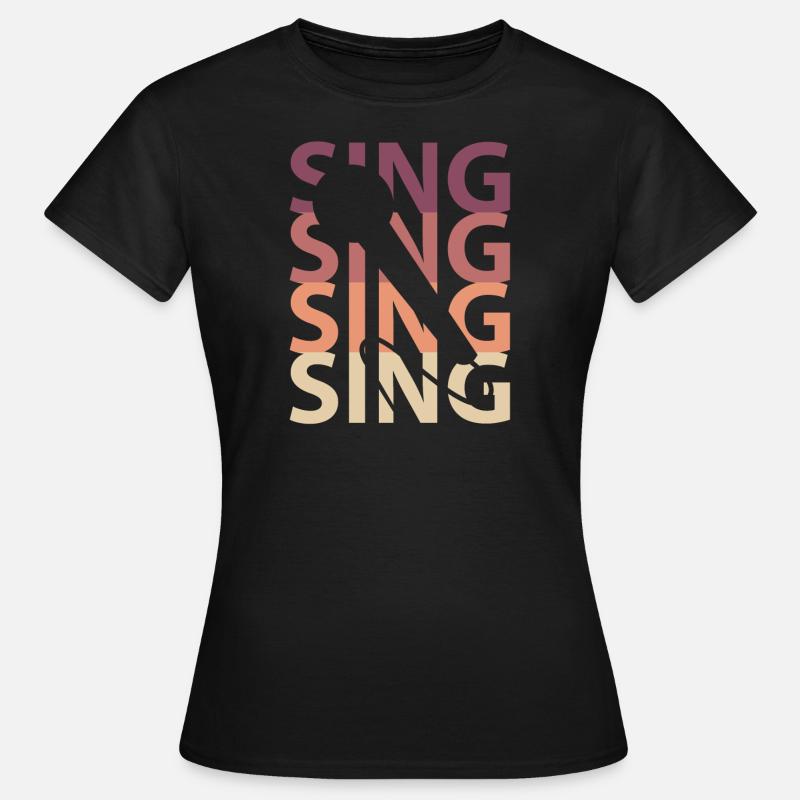 Singing Singing - Women's T-Shirt - black