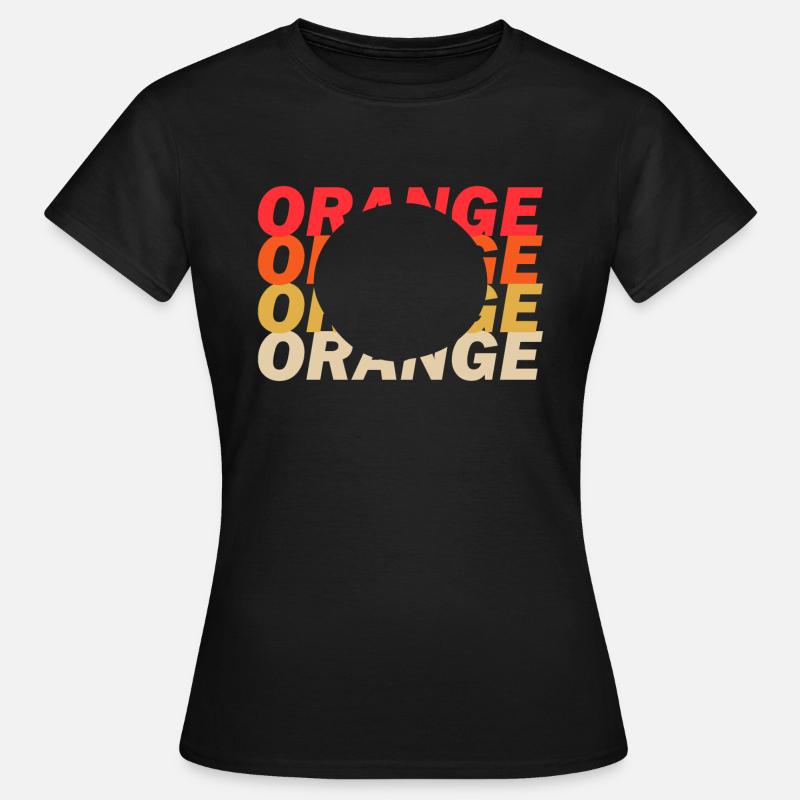 orange - Women's T-Shirt - black