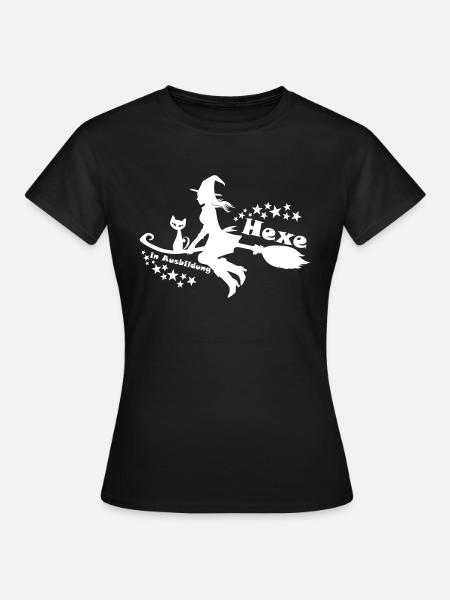 Hexe in Ausbildung - Frauen T-Shirt - Schwarz