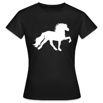 Tölter blanc - T-shirt Femme - noir - Devant - AI Model Female 172 dark (172cm)